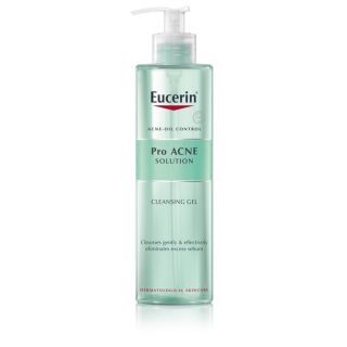 EUCERIN PRO ACNE CLEANSING GEL 400 ML เจลล้างหน้า ลดปัญหาสิว ลดผิวมัน บำรุงผิวหน้า