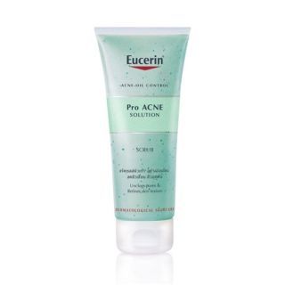 EUCERIN PRO ACNE SCRUB 100 ML สครับทำความสะอาดผิวหน้า ลดปัญหาสิว ลดความมัน บำรุงผิวหน้า