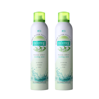 Smooth E Mineral Water Facial Spray Cooling Mist 60 ml. สเปรย์น้ำแร่บริสุทธิ์ธรรมชาติ เพิ่มความสดชื่นให้แก่ผิวหน้า (แพ็ค 2)