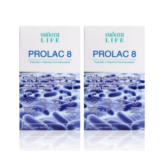 Smooth Life ProLac 8 by Smooth E ปรับสมดุลลำไส้ สำหรับผู้มีปัญหาระบบขับถ่าย ช่วยเสริมระบบภูมิคุ้มกัน 30 ซอง ( แพ็ค 2)