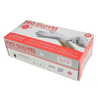 PRO GLOVES ถุงมือ LATEX ชนิดไม่มีแป้ง