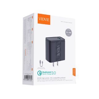 VIDVIE Adapter หัวชาร์จ PLM330Q + USB  Micro