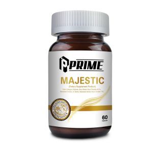 Prime MAJESTIC 60แคปซูล ผลิตภัณฑ์เสริมอาหาร สารสกัด บำรุงเส้นผม แบบเดี่ยว