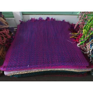 buddy-homecare ผ้าพันคอทอมือกะเหรี่ยง (karen handwoven scarf) -Purple