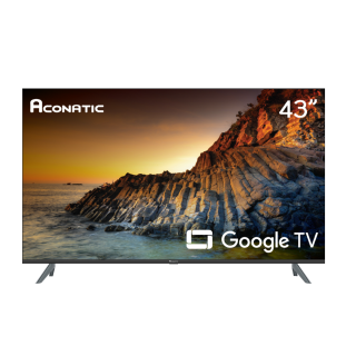 Aconatic Google TV FHD รุ่น 43HS700AN ขนาด 43 นิ้ว รองรับ WiFi ระบบปฏิบัติการ Google/Netflix & Youtube, Voice Search, Frameless Design, Dolby Audio,Chromecast Built in (รับประกัน 3 ปี)