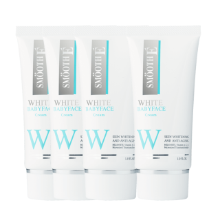 Smooth E White Babyface Cream 12 g. ครีมบำรุงผิว เพื่อผิวขาวเนียนใส ไร้จุดด่างดำ (แพ็ค 4)