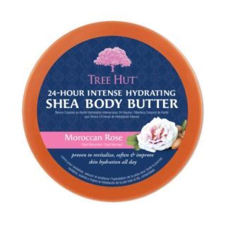 TREE HUT 24 Hour Intense Hydrating Shea Body Butter Moroccan Rose บอดี้บัตเตอร์สูตรเข้มข้นพิเศษ 198 g