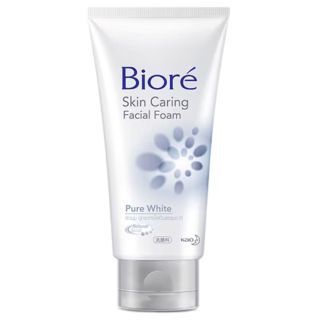 BIORE Facial Foam Pure White โฟมล้างหน้าขจัดความหมองคล้ำ จุดด่างดำ 100g