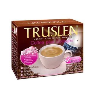 Truslen Coffee Plus Collagen (16g. x 10 ซอง) ทรูสเลน คอฟฟี่ พลัส คอลลาเจน กาแฟปรุงสำเร็จชนิดผง