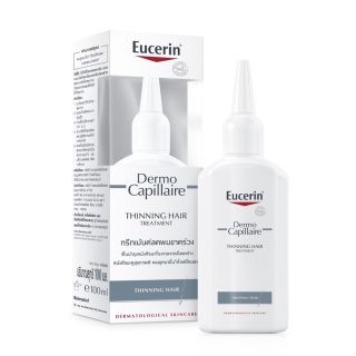 EUCERIN DEMOCAPILLAIRE RE-VITALIZING SCALP TREATMENT THINNING HAIR 100ml. ทรีทเม้นต์บำรุงเส้นผม ลดผมขาดร่วง