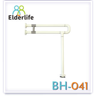 Elderlife ราวจับผู้สูงอายุ สแตนเลส หุ้มพลาสติก สีขาว ตัวP รุ่น BH-041