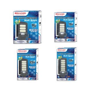 RACER โคมไฟถนนโซลาร์เซลล์ MULTI BRIGHT LED SOLAR STREET LIGHT 65K 90W