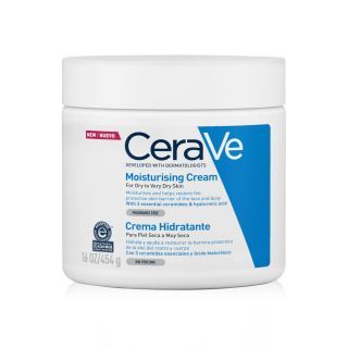 CeraVe Moisturising Cream ครีมบำรุงผิวหน้าและผิวกาย สูตรสำหรับผิวแห้ง-แห้งมาก 454ml.