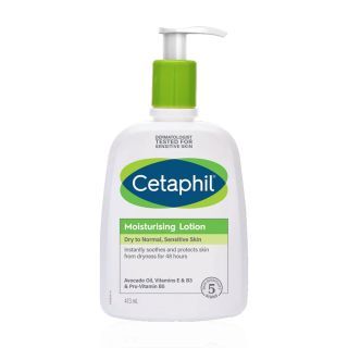 Cetaphil Moisturising Lotion Dry to Normal Sensitive Skin โลชั่นบำรุงผิว เนื้อโลชั่นบางเบา 473 ml.