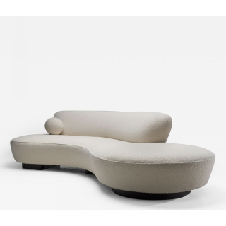 Curved Sofa
3-seat White (Pre-order)