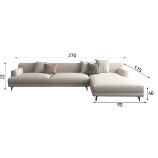 Demi Sofa
3-seat
L-shape White (Pre-order)