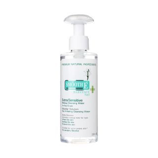 Smooth E Extra Sensitive Makeup Cleansing Water 200 Ml. คลีนซิ่งวอเตอร์เช็ดเครื่องสำอาง พร้อม Moisturizer บำรุง