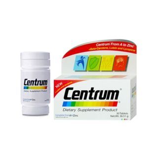 Centrum + Lutein and lycopene เซ็นทรัม ลูทีน ไลโคปีน 30 เม็ด 1 กระปุก