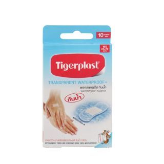 Tigerplast Transparent Waterproof  ไทเกอร์พล๊าส พลาสเตอร์ใสกันน้ำ 1 กล่อง