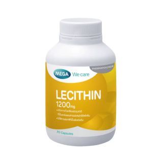 Mega We Care LECITHIN เมก้า เลซิติน 100 แคปซูล 1 ขวด