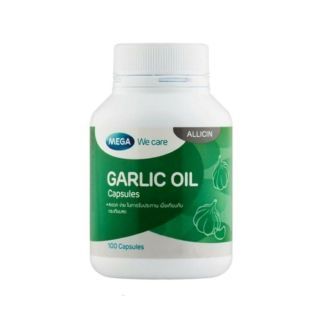 Mega We Care Garlic Oil  น้ำมันกระเทียม ลดโคเลสเตอรอล 100 เม็ด 1 กระปุก