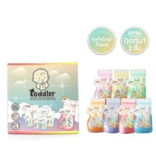 Toddler ถุงเก็บน้ำนม ยูนิคอร์น 7 ออนซ์ กล่องละ 35 ใบ มี 7 ลาย