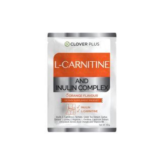 Clover Plus L-CARNITINE AND INULIN COMPLEX เพิ่มการเผาผลาญ ตัวช่วยควบคุมน้ำหนักและระบบขับถ่ายให้สมดุล 1ซอง (8.5 g.)