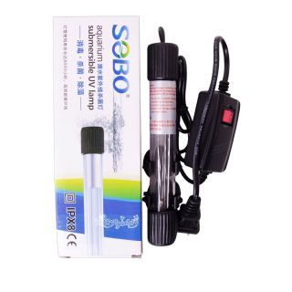 Sobo Aquarium Submersible Uv หลอดยูวี แบบหลอดแก้วจุ่มน้ำ รุ่น 7W ฆ่าเชื้อโรค ช่วยน้ำใสในตู้ปลา บ่อปลา (T5-Uv7W)