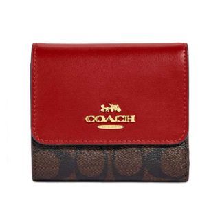 กระเป๋าสตางค์ COACH CE930 SMALL TRIFOLD WALLET IN BLOCKED SIGNATURE CANVAS (IMRVQ)