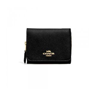 กระเป๋าสตางค์ COACH F37968 SMALL TRIFOLD WALLET (IMBLK)