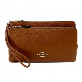 กระเป๋าสตางค์คล้องมือ COACH C5610 DOUBLE ZIP WALLET (IMR1W)