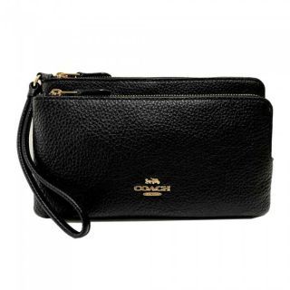 กระเป๋าสตางค์คล้องมือ COACH C5610 DOUBLE ZIP WALLET (IMMID)