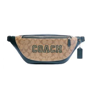 กระเป๋าคาดอก-คาดเอว COACH CB912 WARREN BELT BAG IN SIGNATURE CANVAS WITH VARSITY MOTIF (QBV3D)