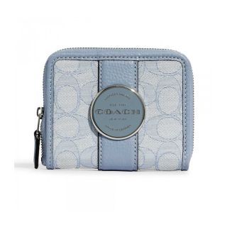 กระเป๋าสตางค์ COACH C8323 LONNIE SMALL ZIP AROUND WALLET IN SIGNATURE JACQUARD (SVS9X)