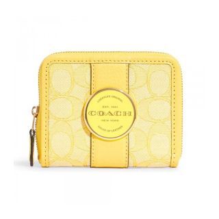 กระเป๋าสตางค์ COACH C8323 LONNIE SMALL ZIP AROUND WALLET IN SIGNATURE JACQUARD (IMS9V)