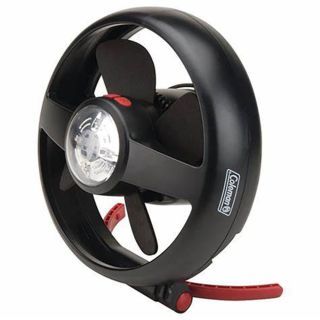 พัดลม ไฟฉาย Coleman Cpx6 Tent Fan With Led Light-Black