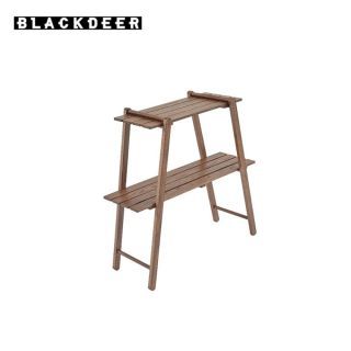 ชั้นวางของ Blackdeer Nature Oak Double-Layer Shelf-Walnut