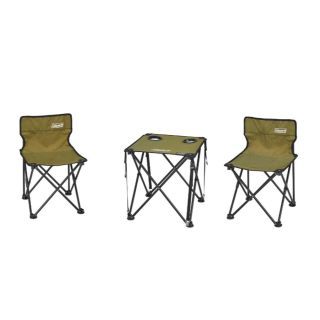 เก้าอีแคมปิ้ง Coleman Jp Compact Chair Table Set Olive 38841-Olive Green