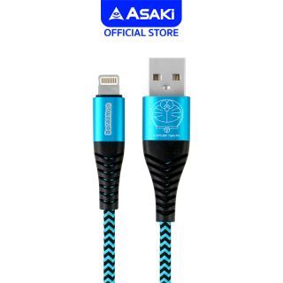 Asaki Charger สายชาร์จและโอนย้ายข้อมูล USB to L สำหรับ IP ลิขสิทธิ์แท้โดราเอมอน คละลาย รุ่น A-DMC8003