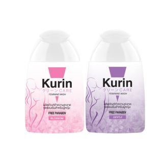 Kurin care feminine wash ph3.8 เจลทำความสะอาดจุดซ่อนเร้นสำหรับผู้หญิง สูตรบำรุงผิวขาว + สูตรสำหรับผิวแห้ง (100 มล.)