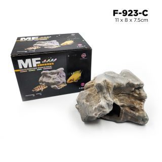 Mf Multi-Function Cichlid Rock หินตกแต่งตู้ปลาสำหรับปลาหมอสี มีโพรงอยู่ภายใน ใช้เป็นบ้าน ที่ออกไข่สำหรับปลาหรือสัตว์น้ำ (F-923-C)