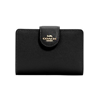 กระเป๋าสตางค์ COACH 6390 MEDIUM CORNER ZIP WALLET IMBLK