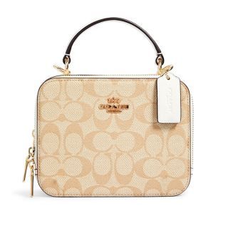 กระเป๋าสะพาย COACH C3148 BOX CROSSBODY IN SIGNATURE CANVAS IMDQC