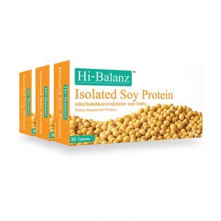 Hi-Balanz Isolated Soy Protein สารสกัดจากถั่วเหลือง 3 กล่อง รวม 90 เม็ด