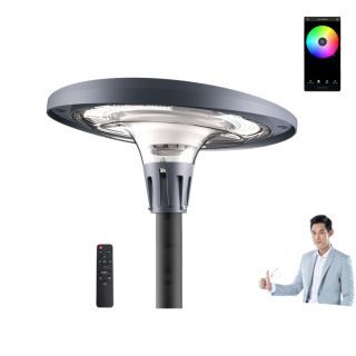 Randy ไฟโซล่าเซลล์ UFO โคมไฟ อลูมิเนียมอัลลอยด์ - 800W RGB