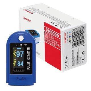 Contec เครื่องวัดออกซิเจนที่ปลายนิ้ว Fingertip Pulse Oximeter รุ่น CMS50D