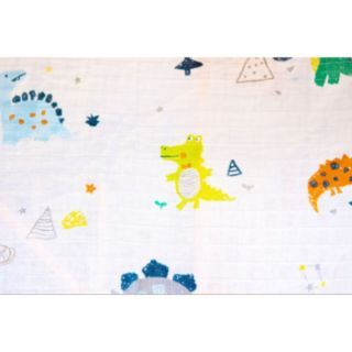 ผ้าอ้อม พรีเมี่ยมเกรด [ไซส์60x60Cm] Saker Bamboo70%+COTTON30%  Baby Dinosaurs ไดโน