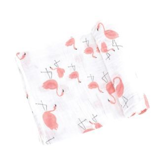 ผ้าอ้อม พรีเมี่ยมเกรด [ไซส์60x60Cm] Saker Bamboo70%+COTTON30%  Red Flamingo