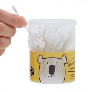 MOBY Mini Cotton Buds คอตตอนบัตหัวเล็กจิ๋ว ก้านกระดาษ เทคโนโลยีจากญี่ปุ่น 1 กล่อง 150 ก้าน 1 ชิ้น