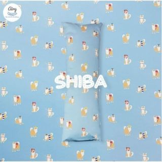 Airy หมอนข้างดันหลัง ปลอกผ้าคอตตอน 100% ถอดซักได้Size S ขนาด 12X42X8 ซม. Shiba